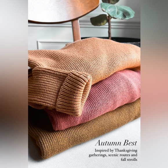 Coco Mock Neck Sweater in Toffee - Picture 4 of 4